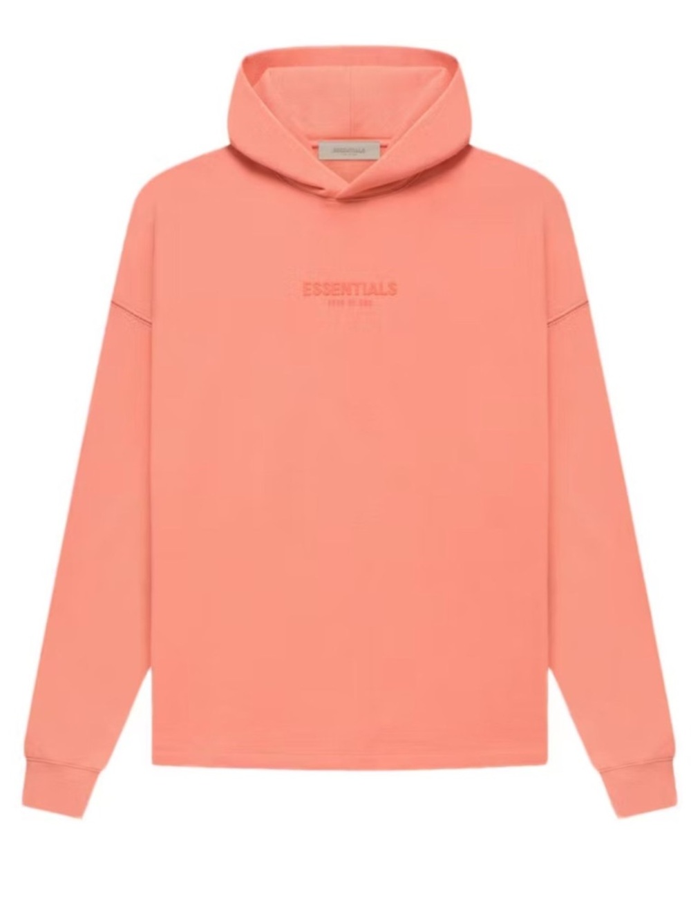 Essentials Fear of God Coral Crewneck Hoodie with Subtle Logo
